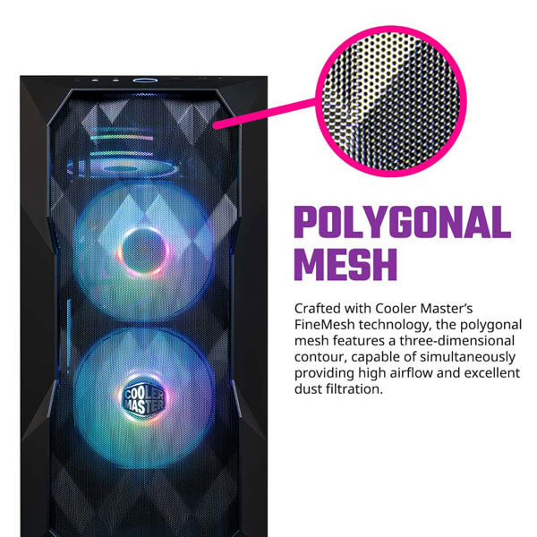 Cooler Master TD300 Mesh ARGB (M-ATX) Cabinet (Black)
